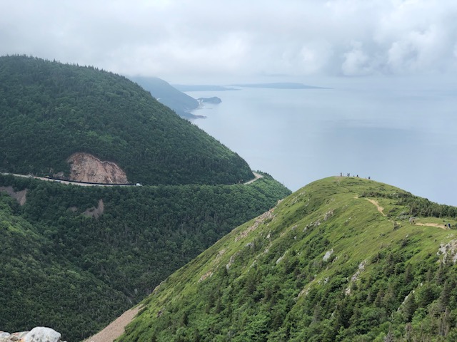 View of the Cabot Trail in Cape Breton, Nova Scotia