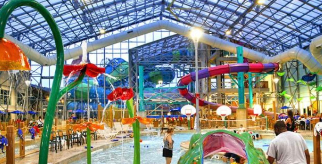 Indoor waterpark at Zehnder's Splash Village
